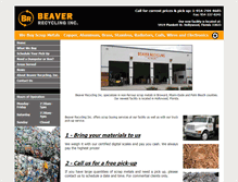 Tablet Screenshot of beaverrecycling.com